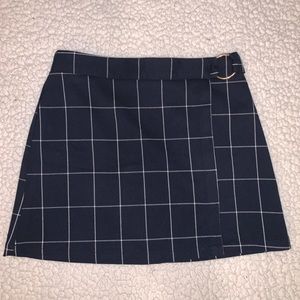 Plaid mini skirt
